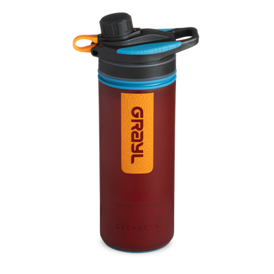 Best top rated Grayl GeoPress Filter and Purifier Water Bottle - 24 Fluid Ounces / Nature Edition / Standard View / Wanderer Red