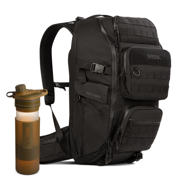 35L Mission EXP Backpack (Covert) &amp; 24oz GeoPress Purifier Bottle (Coyote) Bundle