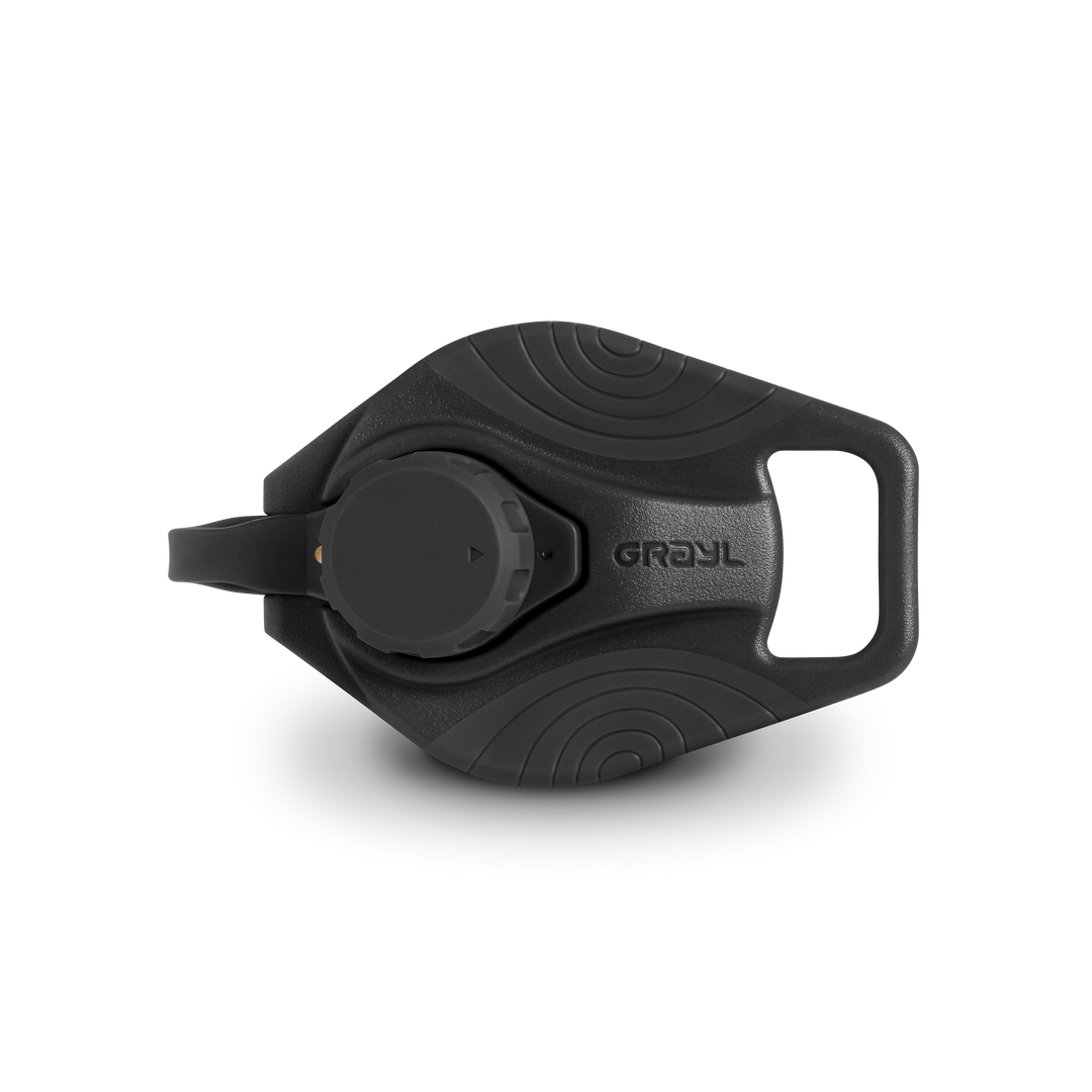 Grayl® GeoPress Titanium Replacement Drink-Thru Cap | Top View / Black Edition
