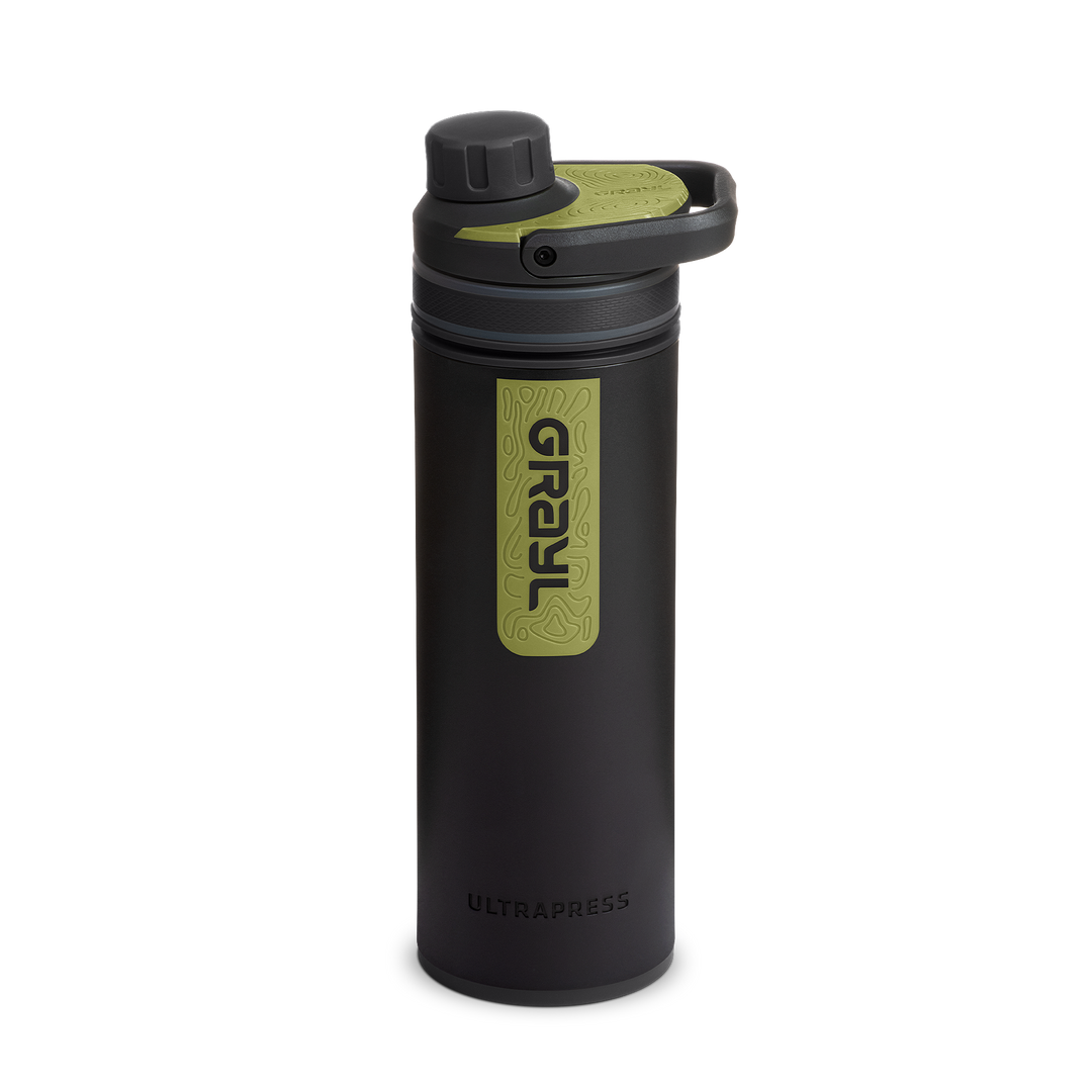 Best top rated Grayl UltraPress Filter and Purifier Water Bottle – 16.9 Fluid Ounces / Nature Edition / Standard View / Black Camo
