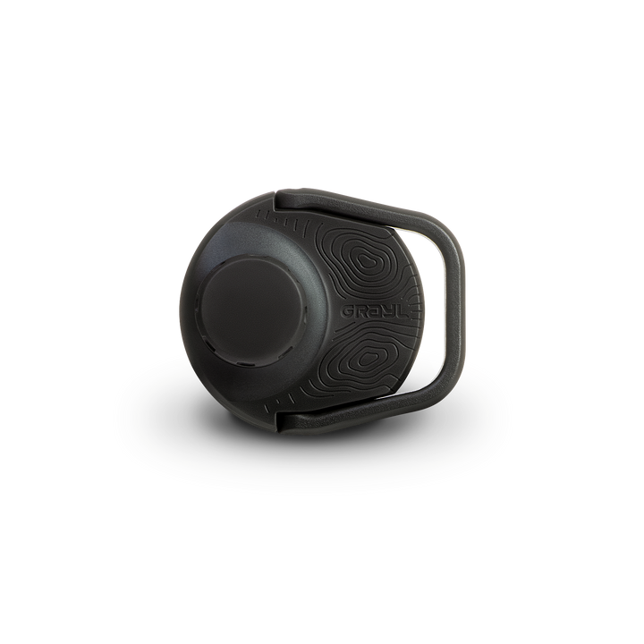 Grayl® UltraPress Titanium Replacement Drink-Thru Cap | Side View / Covert Black