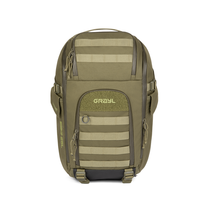 Grayl® Mission Expanse Backpack - 25L / Straight View / Olive Drab