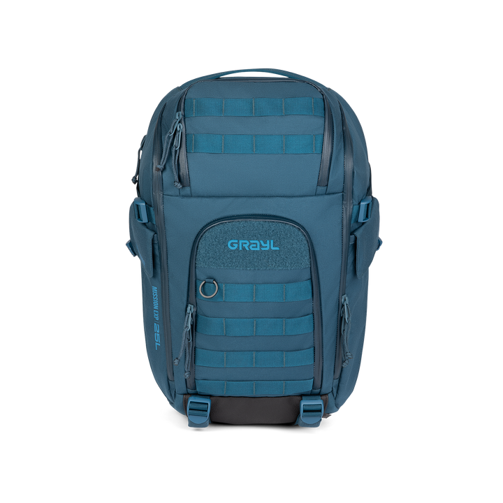 Grayl® Mission Expanse Backpack - 25L / Straight View / Wander Blue