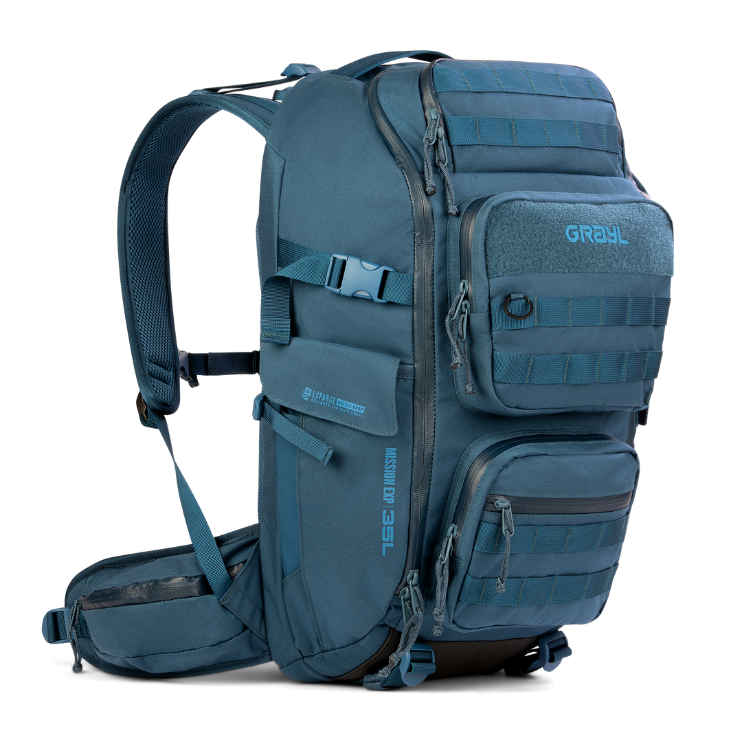 Grayl® Mission Expanse Backpack - 35L / Standard View / Wander Blue