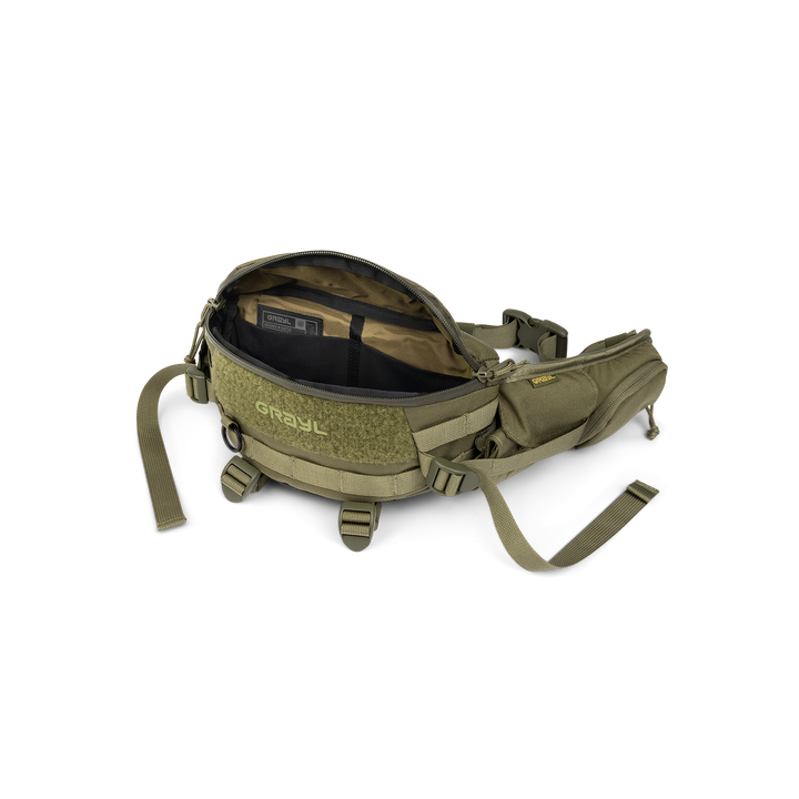 Grayl® Mission EXP Hip Pack - 2L / Open View / Olive Drab