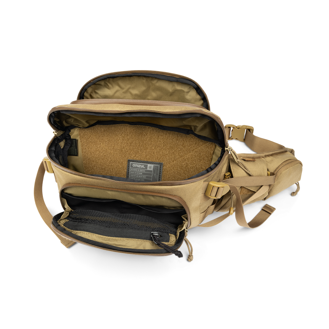 Grayl® Mission EXP Hip Pack - 4.5L / Open View / Coyote Brown