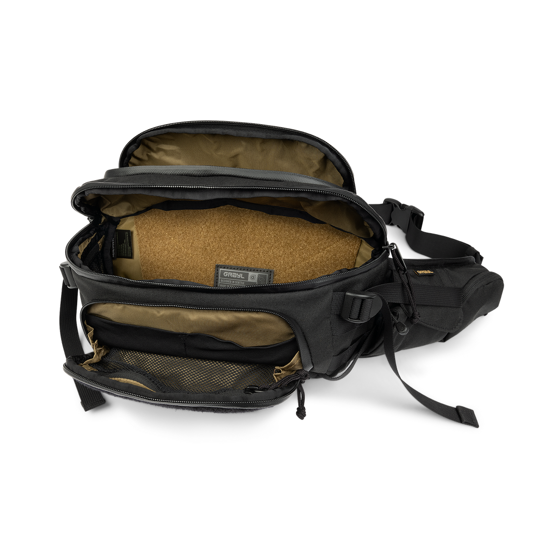 Grayl® Mission EXP Hip Pack - 4.5L / Open View / Covert Black