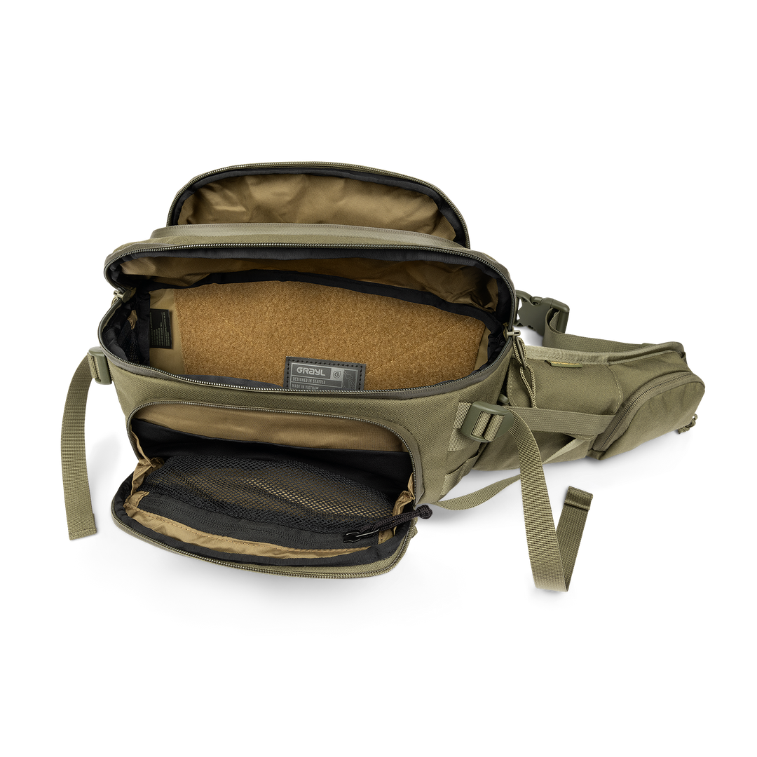 Grayl® Mission EXP Hip Pack - 4.5L / Open View / Olive Drab