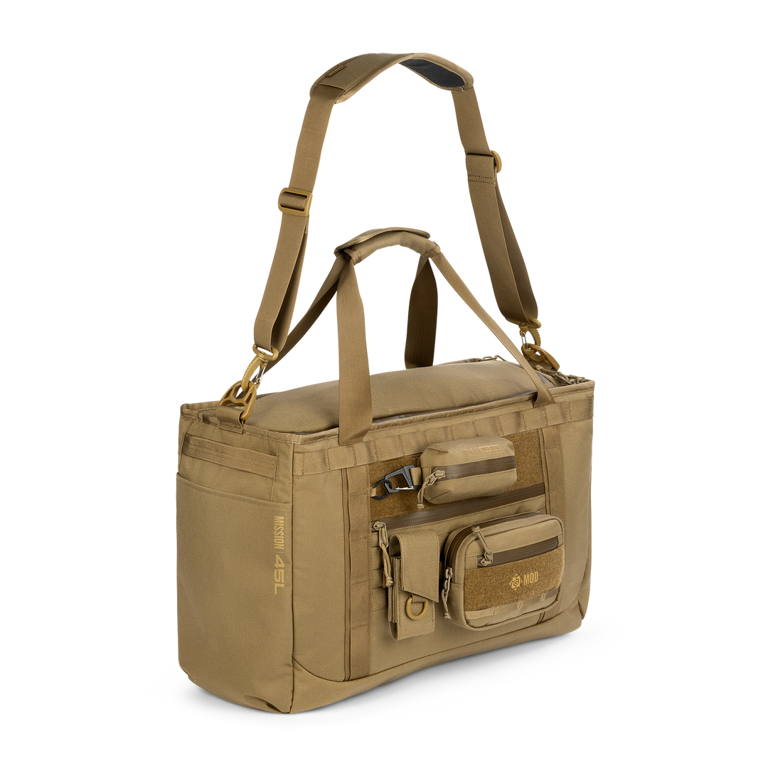 Grayl® Mission Tote - 45L / Standard View with G-Mods / Coyote Brown