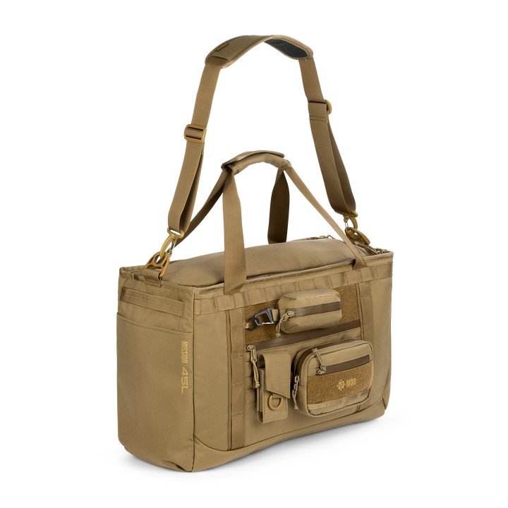 Grayl® Mission Tote - 45L / Standard View with G-Mods / Coyote Brown