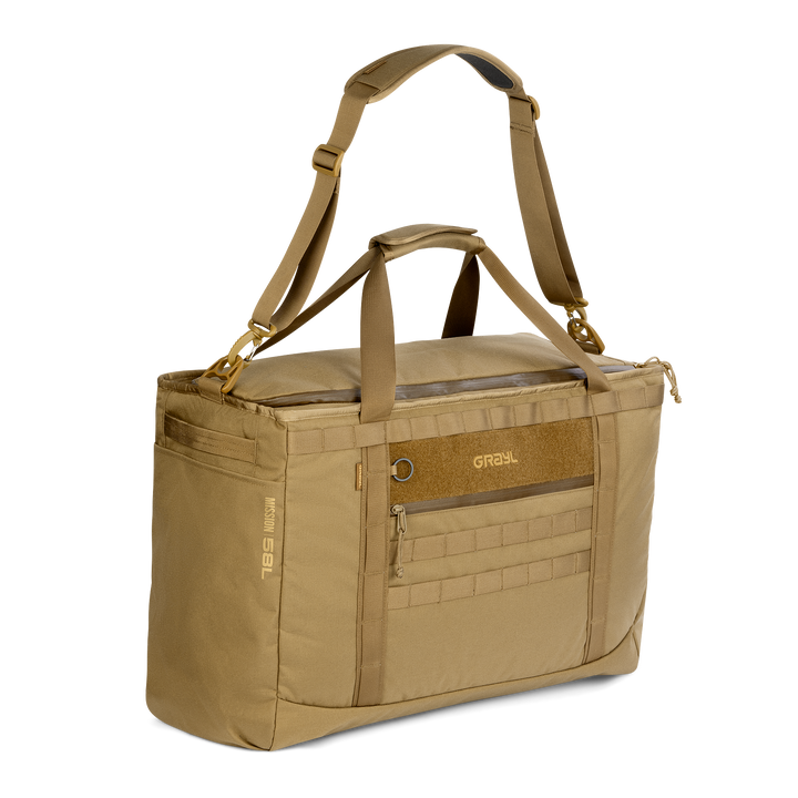 Grayl® Mission Tote - 58L / Standard View / Coyote Brown