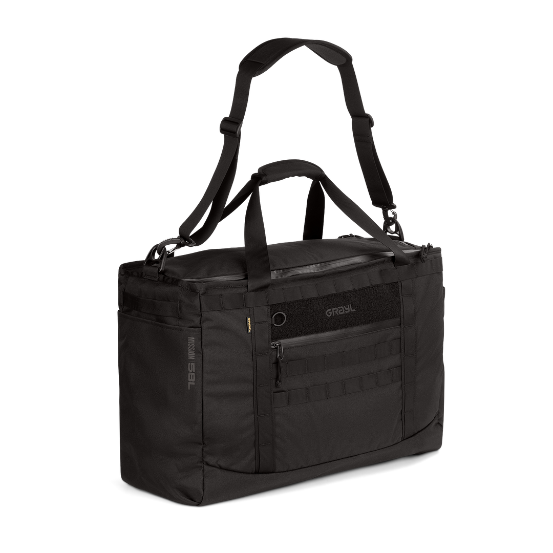 Grayl® Mission Tote - 58L / Standard View / Covert Black