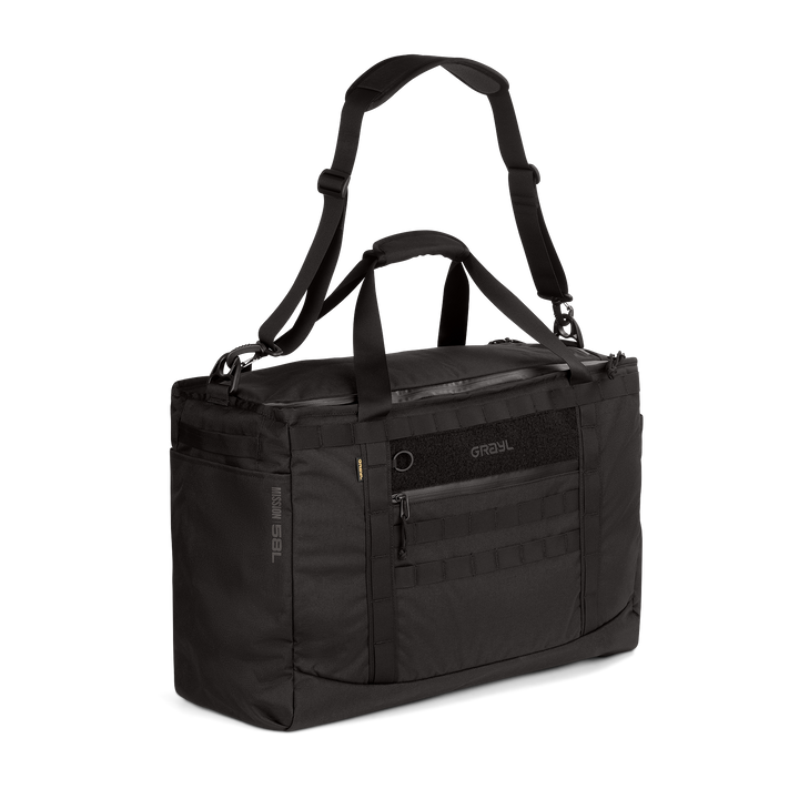Grayl® Mission Tote - 58L / Standard View / Covert Black