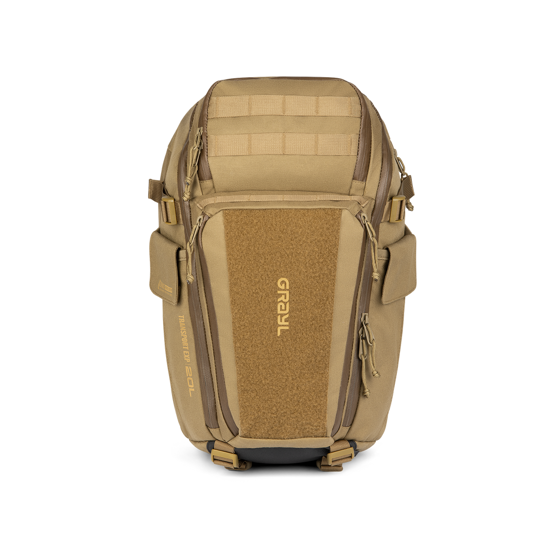 Grayl® Transport Expanse Backpack - 20L / Straight View / Coyote Brown