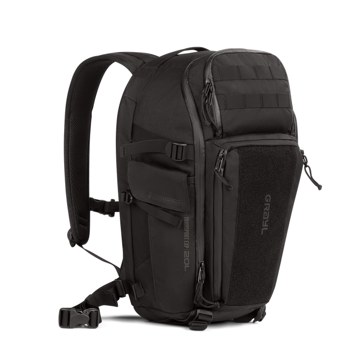 Grayl® Transport Expanse Backpack - 20L / Standard View / Covert Black