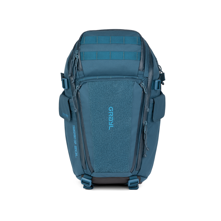 Grayl® Transport Expanse Backpack - 20L / Straight View / Wander Blue