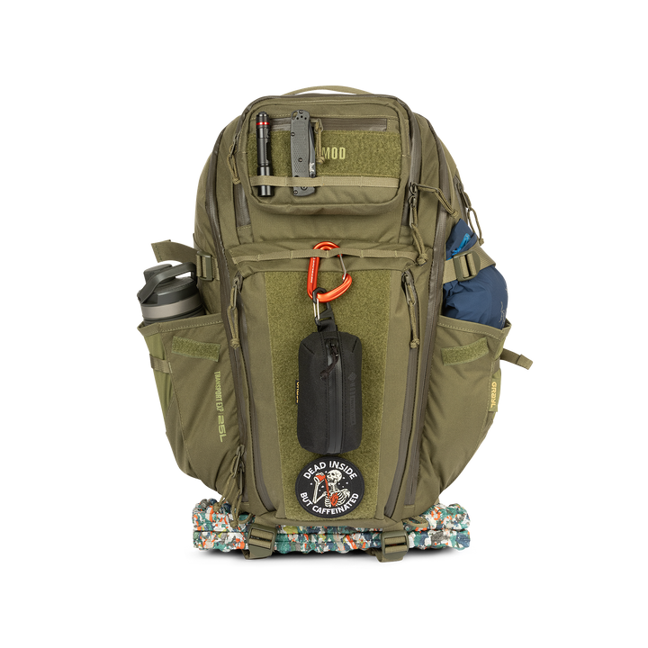 Grayl® Transport Expanse Backpack - 25L / Straight Loaded View / Olive Drab