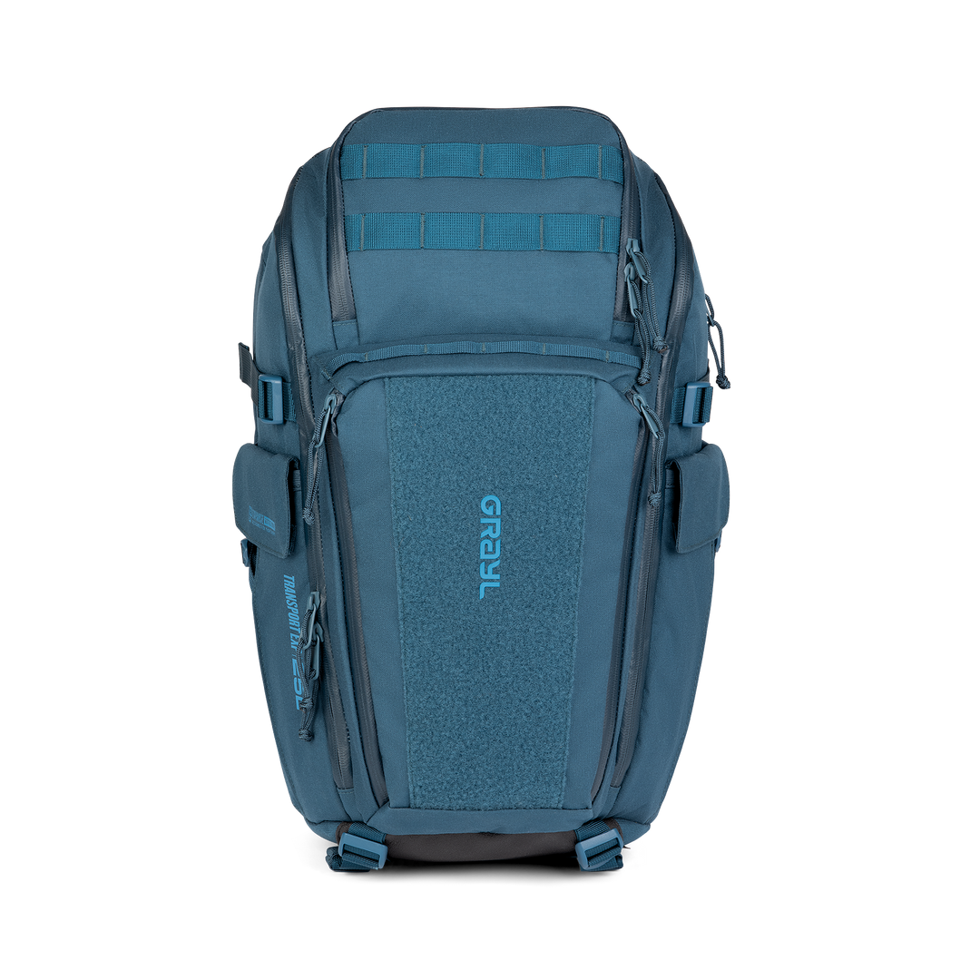 Grayl® Transport Expanse Backpack - 25L / Straight View / Wander Blue