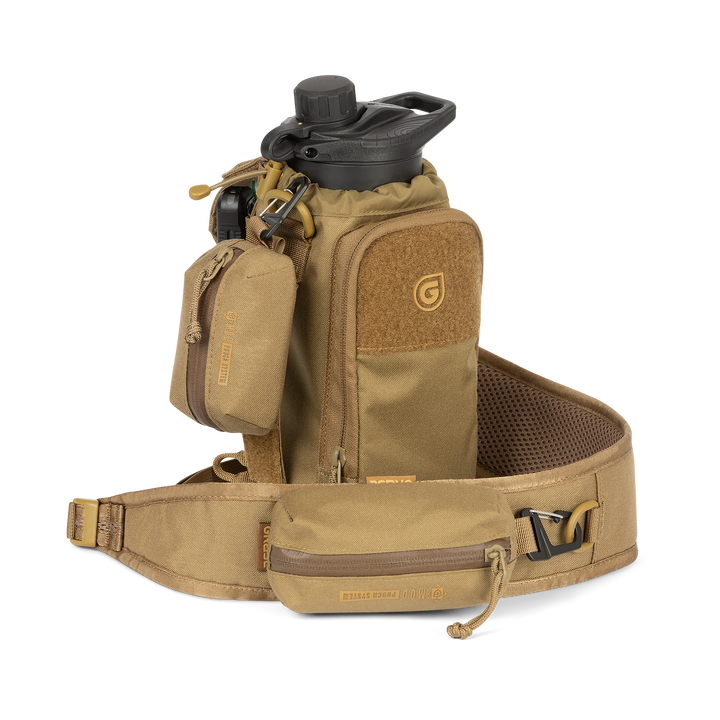 Grayl® Transport Water Bottle Sling - 1.7L / Standard Loaded View / Coyote Brown