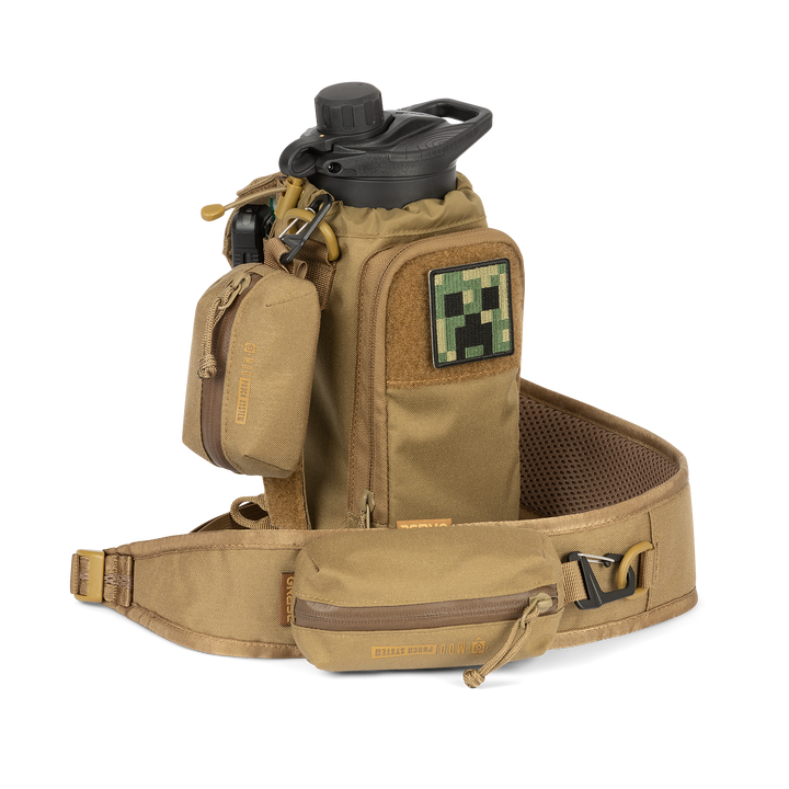 Grayl® Transport Water Bottle Sling - 1.7L / Standard Loaded Alt View / Coyote Brown