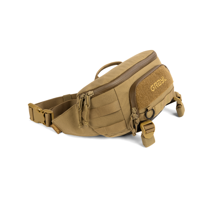 Grayl® Transport Hip Pack - 2L / Standard View / Coyote Brown