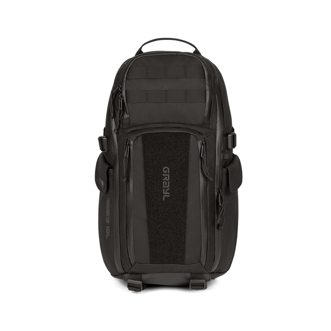 Grayl® Transport Expanse Sling Daypack - 18L / Straight View / Covert Black