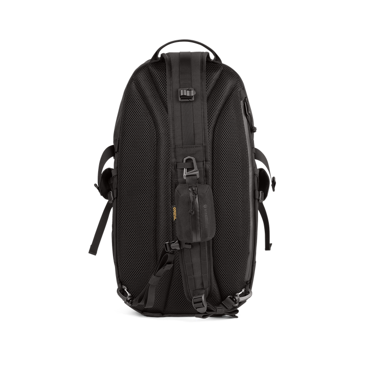 Grayl® Transport Expanse Sling Daypack - 18L / Back View / Covert Black