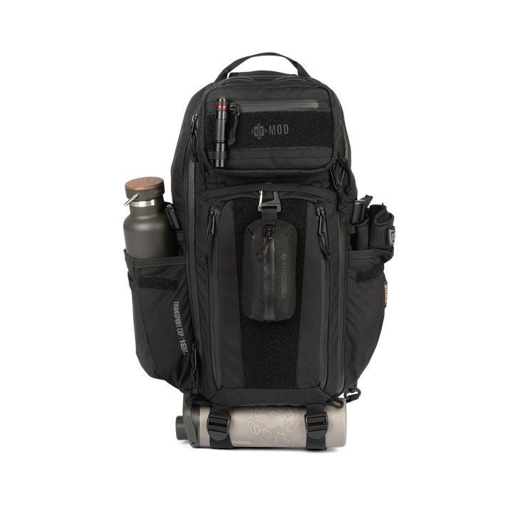 Grayl® Transport Expanse Sling Daypack - 18L / Straight Loaded View / Covert Black