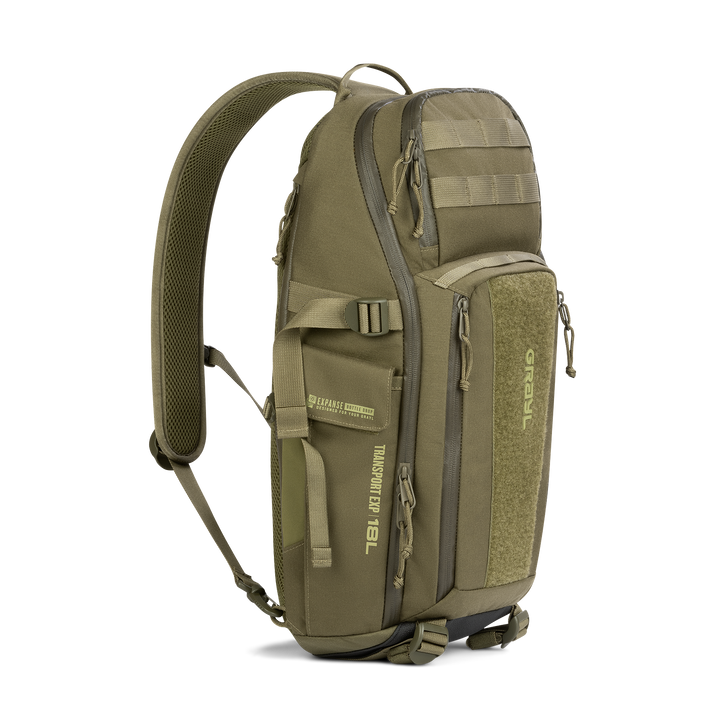 Grayl® Transport Expanse Sling Daypack - 18L / Standard View / Olive Drab