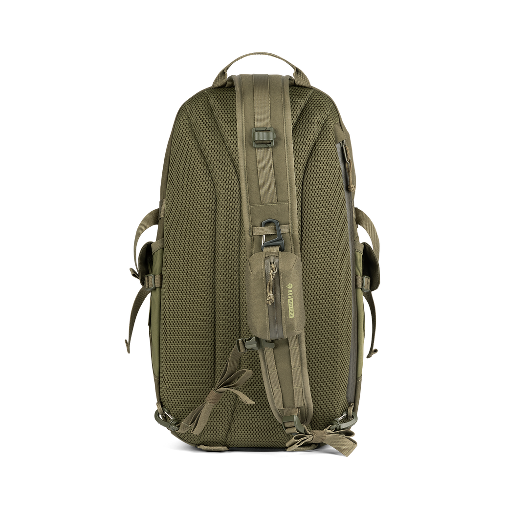 Grayl® Transport Expanse Sling Daypack - 18L / Back View / Olive Drab