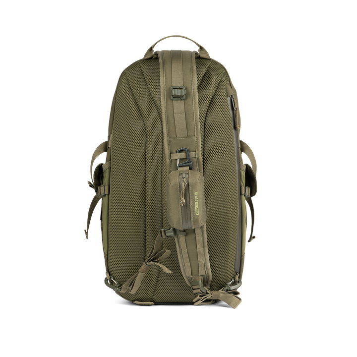 Grayl® Transport Expanse Sling Daypack - 18L / Back View / Olive Drab