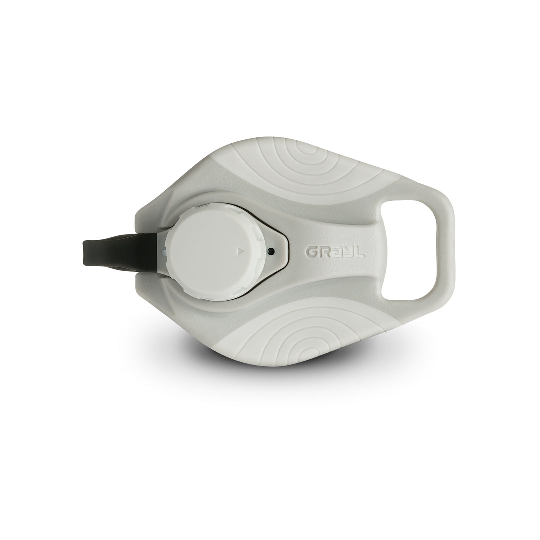 Grayl GeoPress Replacement Drink-Thru Cap / Above View / Peak White