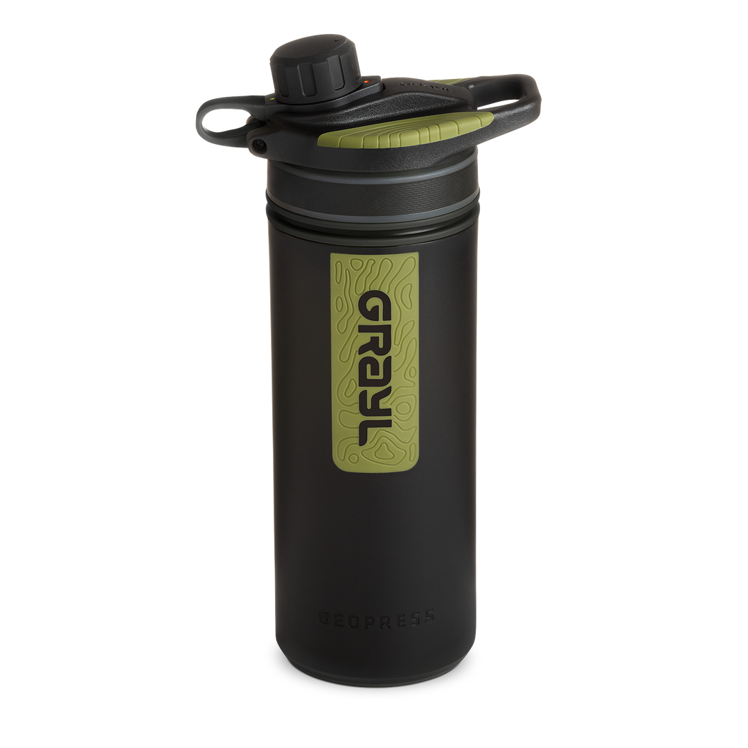 Best top rated Grayl GeoPress Filter and Purifier Water Bottle - 24 Fluid Ounces / Nature Edition / Standard View / Black Camo