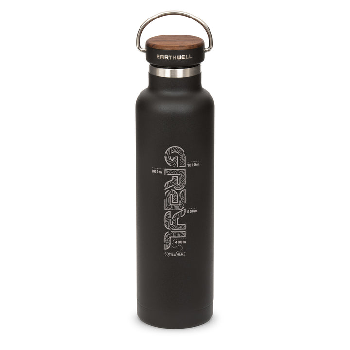 Earthwell® xGrayl 22oz Woodie™ Bottle / Volcanic Black