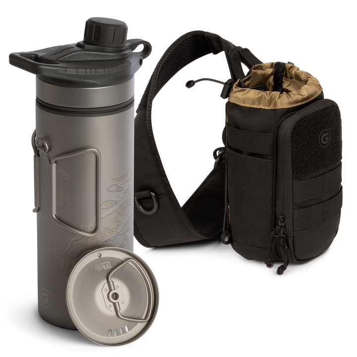 GeoPress® Ti Purifier Bottle &amp; Mission Sling Bundle