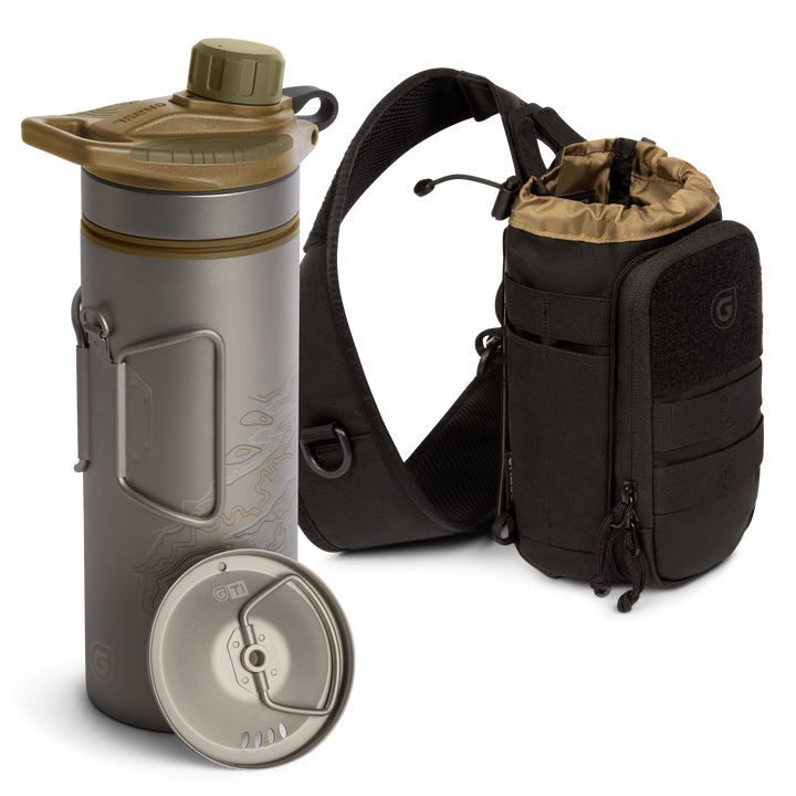 GeoPress® Ti Purifier Bottle &amp; Mission Sling Bundle