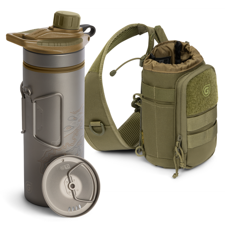 GeoPress® Ti Purifier Bottle &amp; Mission Sling Bundle