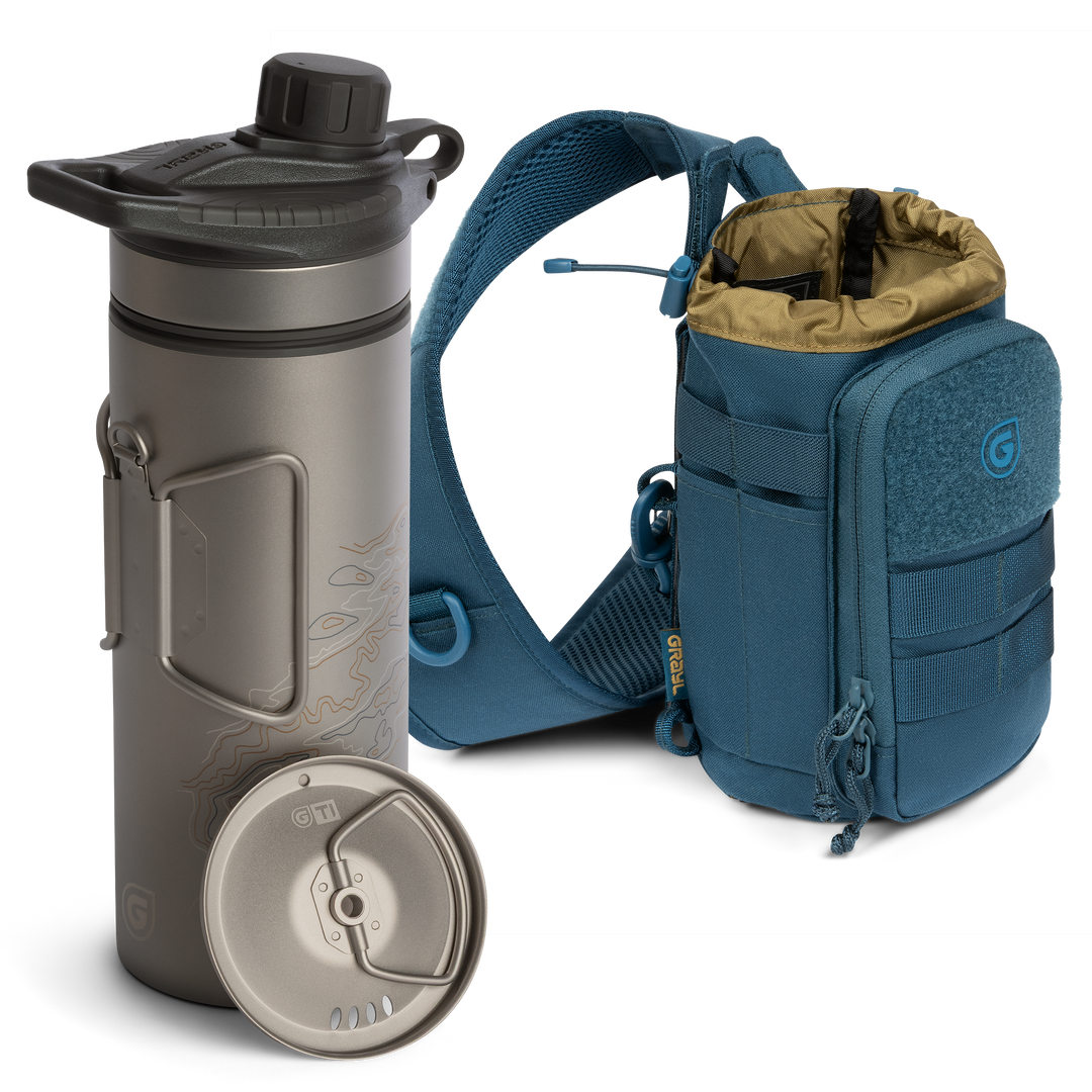 GeoPress® Ti Purifier Bottle &amp; Mission Sling Bundle