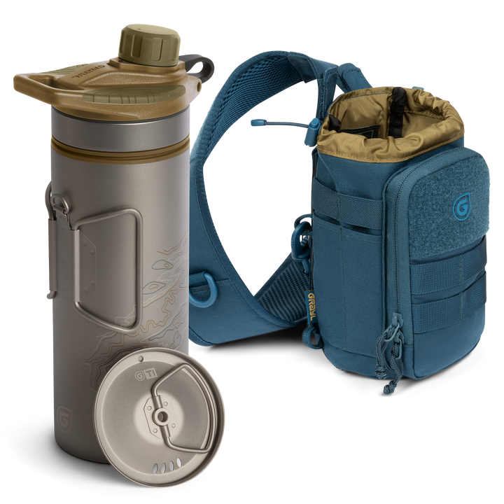 GeoPress® Ti Purifier Bottle &amp; Mission Sling Bundle