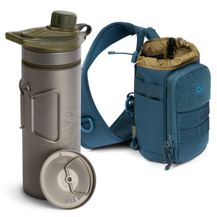 GeoPress® Ti Purifier Bottle &amp; Mission Sling Bundle