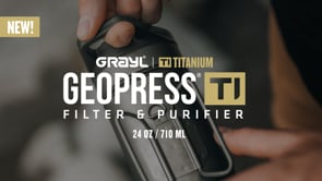 Video of the best selling and top-rated GeoPress Titanium Water Filter &amp; Purifier Bottle / Covert Black / Olive Drab / Coyote Brown